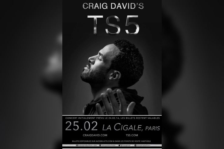 Craig David à La Cigale de Paris