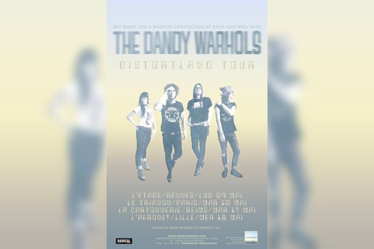 The Dandy Warhols en concert au Trianon de Paris en mai 2016