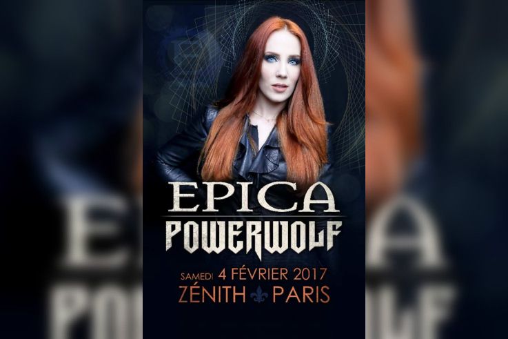 Epica en concert au Zénith de Paris en 2017