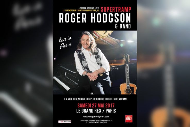 Roger Hodgson & Band en concert au Grand Rex de Paris en 2017