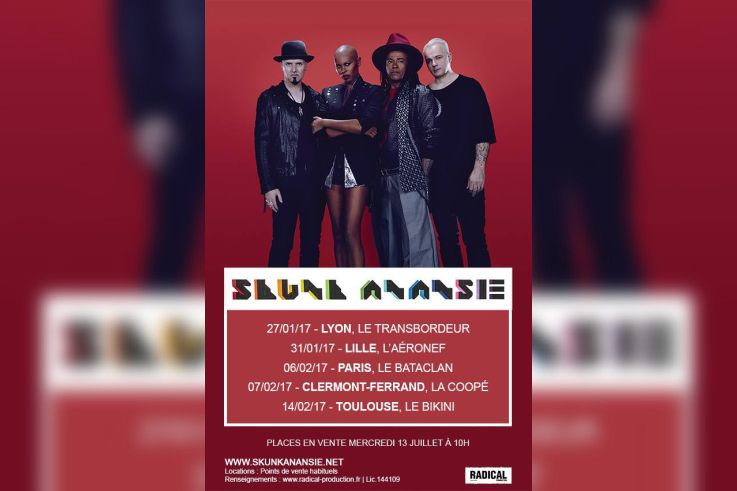 Skunk Anansie en concert au Bataclan de Paris en 2017
