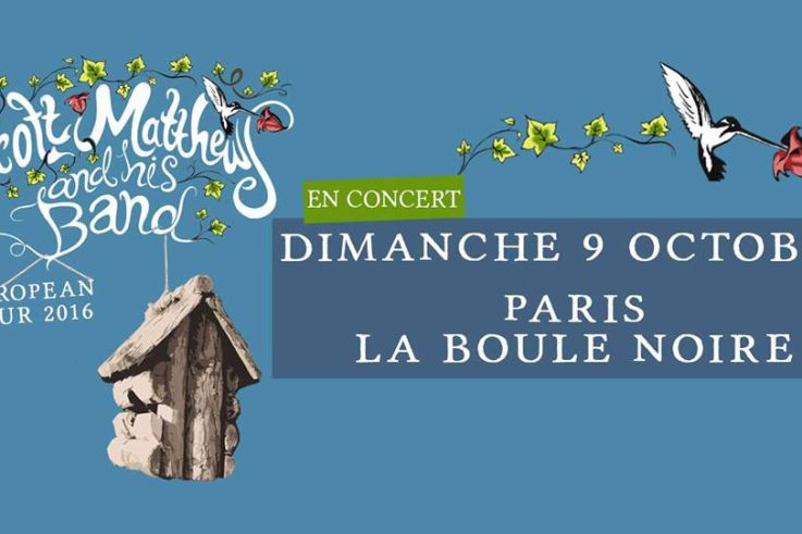 Scott Matthews en concert à La Boule Noire en octobre 2016