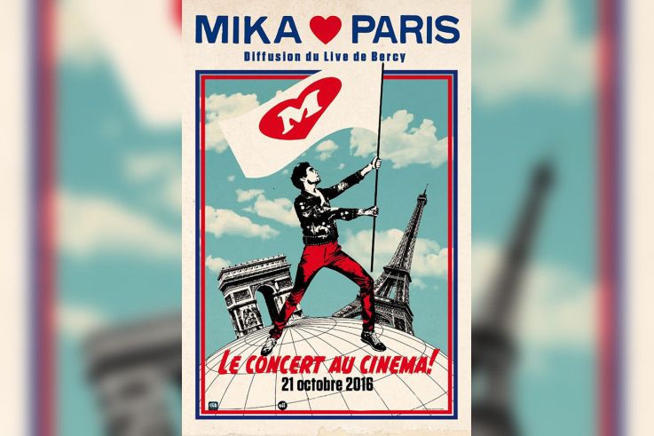 Mika et son concert "Paris je t’aime" au cinéma le 21 octobre 2016