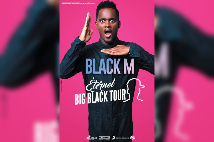 Black M en concert à l'AccorHotels Arena de Paris en 2017 