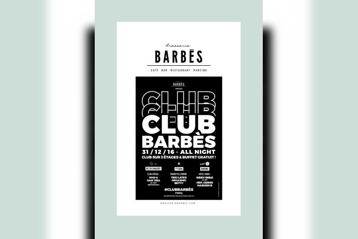 Réveillon 2017 à Paris : Club Barbès 