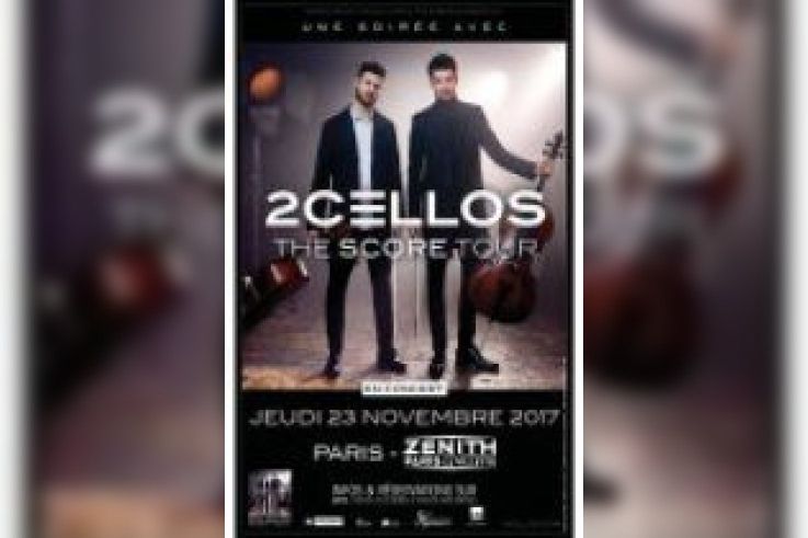 2Cellos en concert au Zénith de Paris en novembre 2017