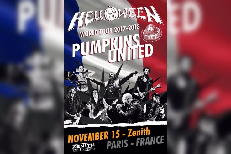 Helloween en concert au Zénith de Paris en novembre 2017