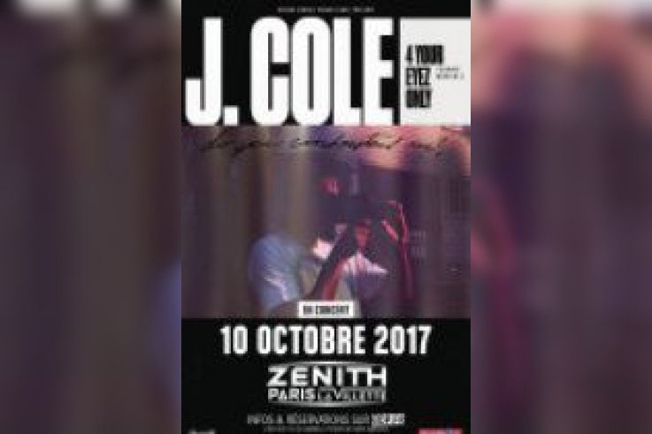 J.Cole en concert au Zénith de Paris en octobre 2017 