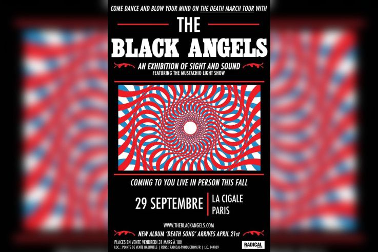 The Black Angels en concert à La Cigale de Paris en septembre 2017