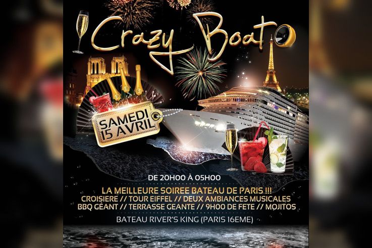 Nouvelle Crazy Boat Party au River's King