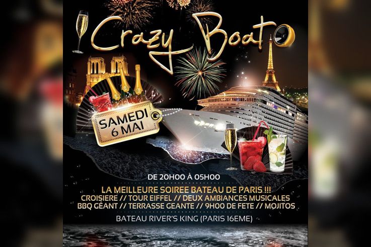 Crazy Boat Party au Bateau River's King