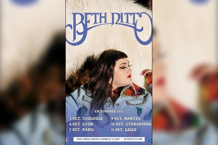 Beth Ditto en concert au Bataclan de Paris en octobre 2017