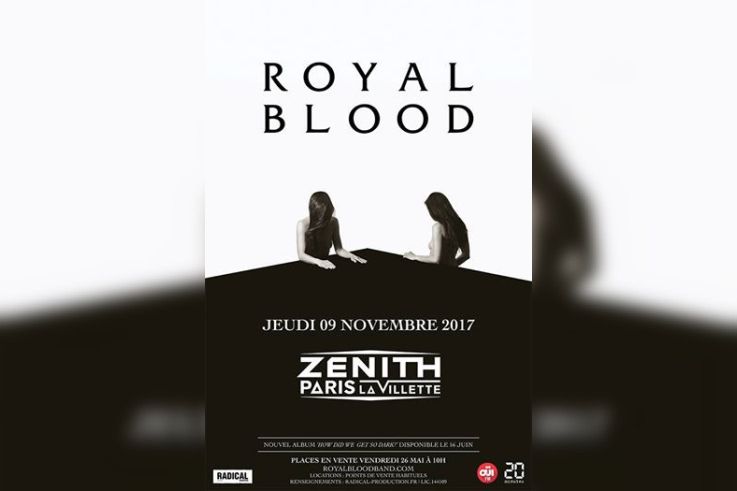 Royal Blood en concert au Zénith de Paris en novembre 2017