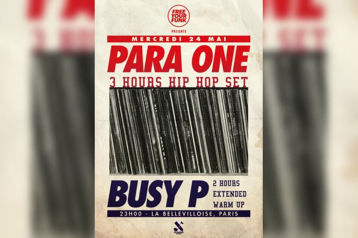 Free Your Funk à La Bellevilloise avec Para One & Busy P