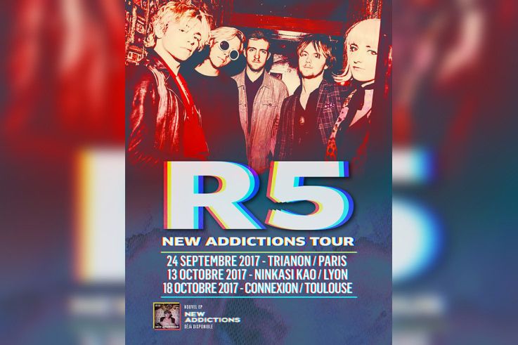 R5 en concert au Trianon de Paris en septembre 2017