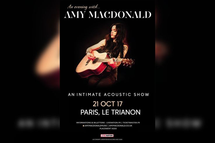 Amy Macdonald en concert au Trianon de Paris en octobre 2017