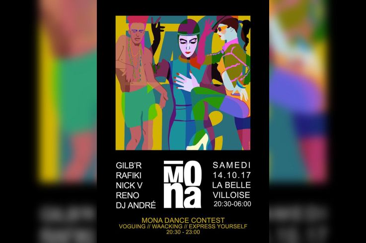 Mona à La Bellevilloise avec Gilb’R et Nick V