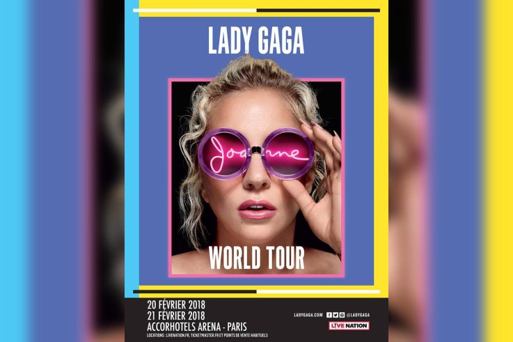 Lady Gaga en concerts à l'AccorHotels Arena Bercy de Paris en février 2018