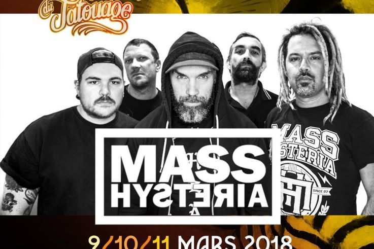 Mondial du Tatouage 2018 : Mass Hysteria en concert à La Grande Halle de La Villette