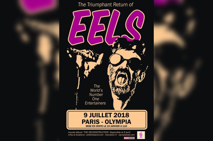 Eels en concert à l'Olympia de Paris en juillet 2018