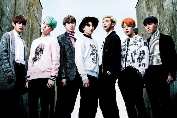 BTS, les Bangtan Boys, en concert à l'AccorHotels Arena de Paris en octobre 2018