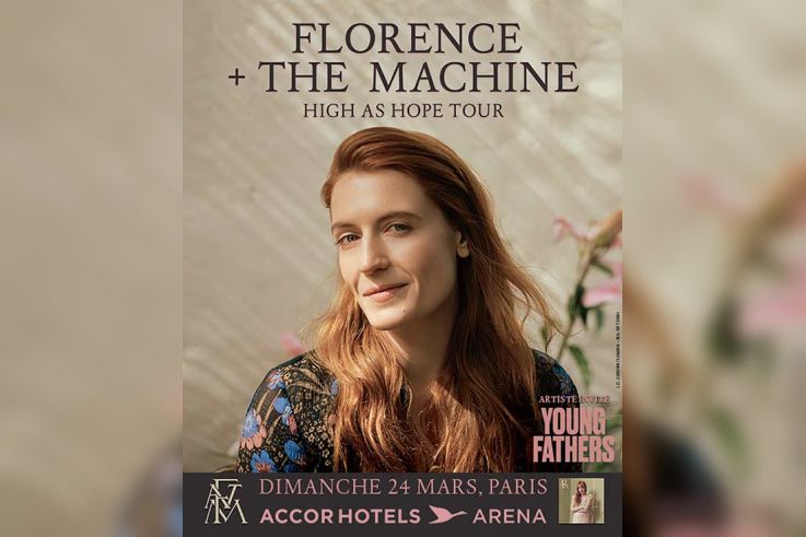 Florence and The Machine en concert à l'AccorHotels Arena Bercy de Paris en mars 2019