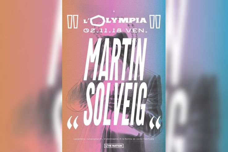 Martin Solveig en concert à l'Olympia de Paris en novembre 2018