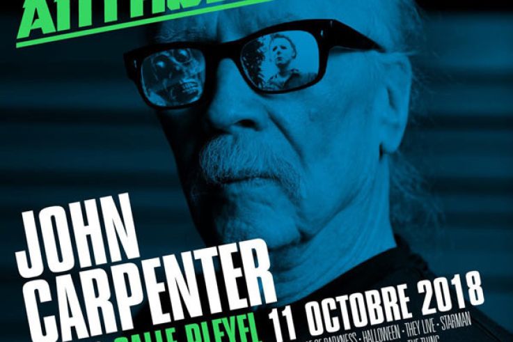 John Carpenter en concert à La Salle Pleyel de Paris en octobre 2018