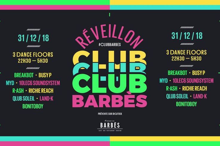 Réveillon 2019 à Paris : Club Barbès à la Brasserie Barbès
