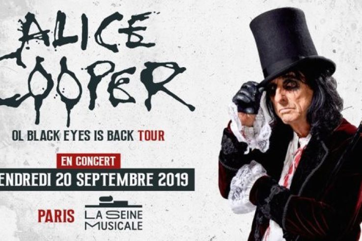 Alice Cooper en concert à La Seine Musicale en septembre 2019