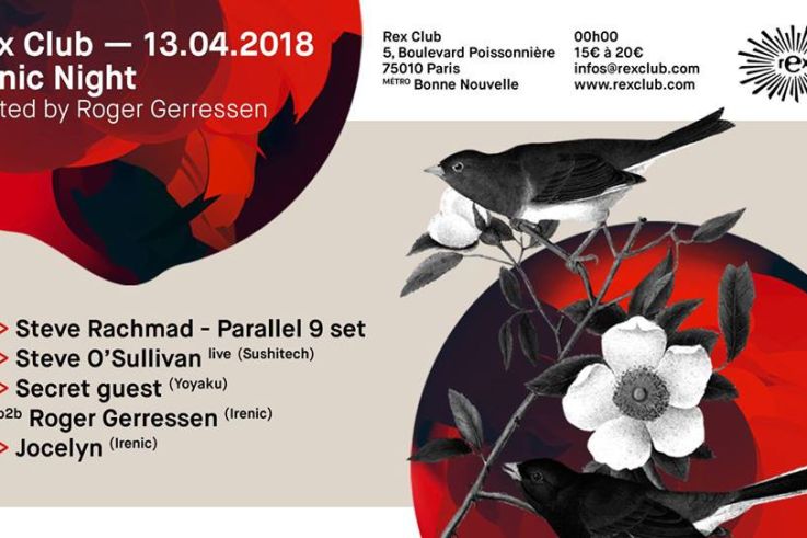 Irenic au Rex Club : Roger Gerressen invite Steve Rachmad et Steve O'Sullivan