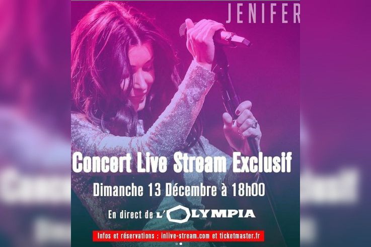 Jenifer annonce son premier concert en live streaming : infos et billetterie