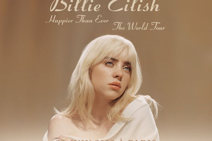 Billie Eilish en concert à l'Accor Arena de Paris en juin 2022