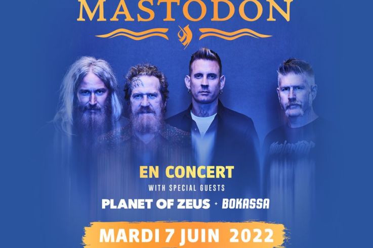 Mastodon en concert à la Salle Pleyel à Paris en juin 2022