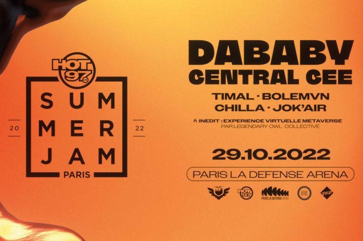 Festival HOT97 Summer Jam à Paris La Défense Arena en octobre 2022 avec Chilla, DaBaby...