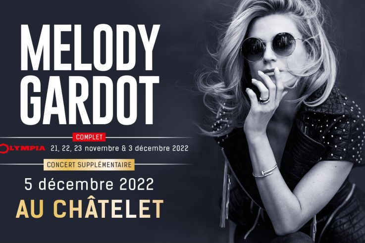 Melody Gardot en concert au Théâtre du Châtelet en décembre 2022