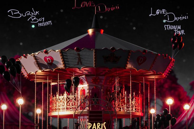 Burna Boy en concert à Paris La Défense Arena en mai 2023