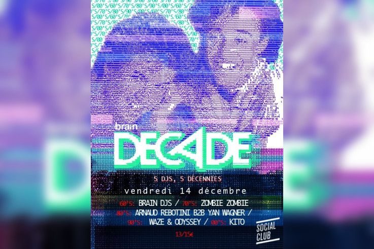 Soirée Decade au Social Club avec Zombie Zombie et Arnaud Rebotini