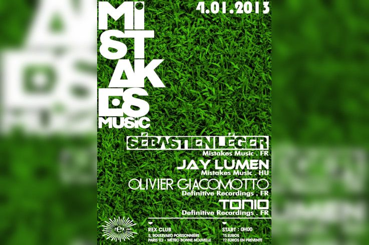 Mistakes Music au Rex Club avec Sébastien Léger