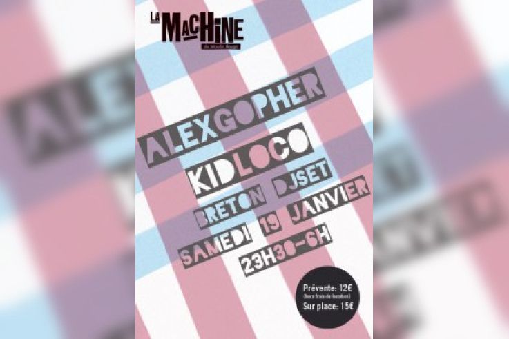 Alex Gopher, Kid Loco et Breton à la Machine du Moulin Rouge
