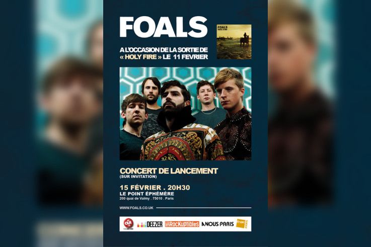Foals en concert privé au Point Ephémère 