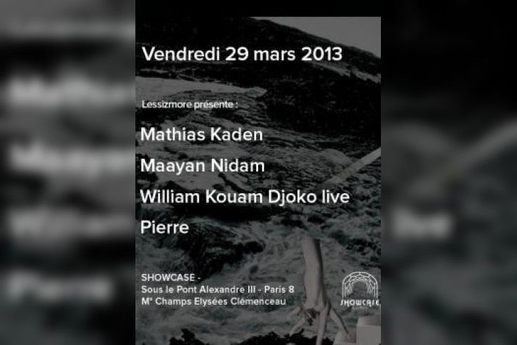Soirée Lessizmore au Showcase avec Mathias Kaden