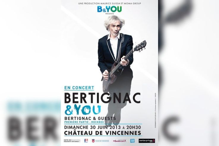 Louis Bertignac en concert au Château de Vincennes