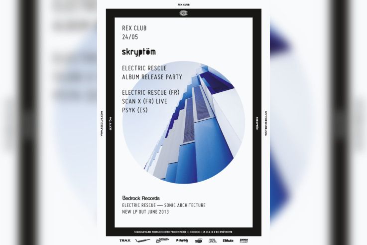 Skryptom Party Spéciale Electric Rescue album release au Rex Club