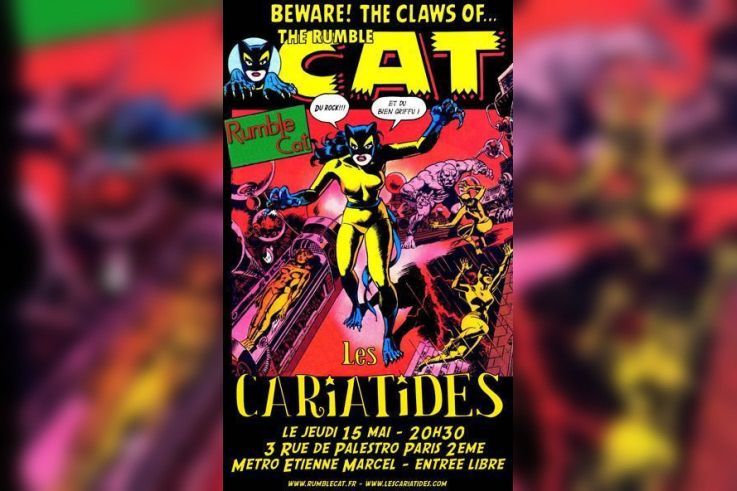 Rumble Cat en concert aux Cariatides