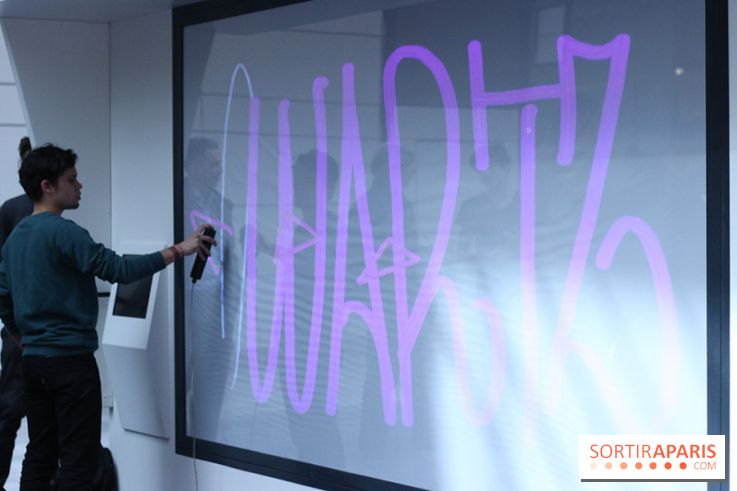 Centre Commercial Qwartz : mur Grafitti