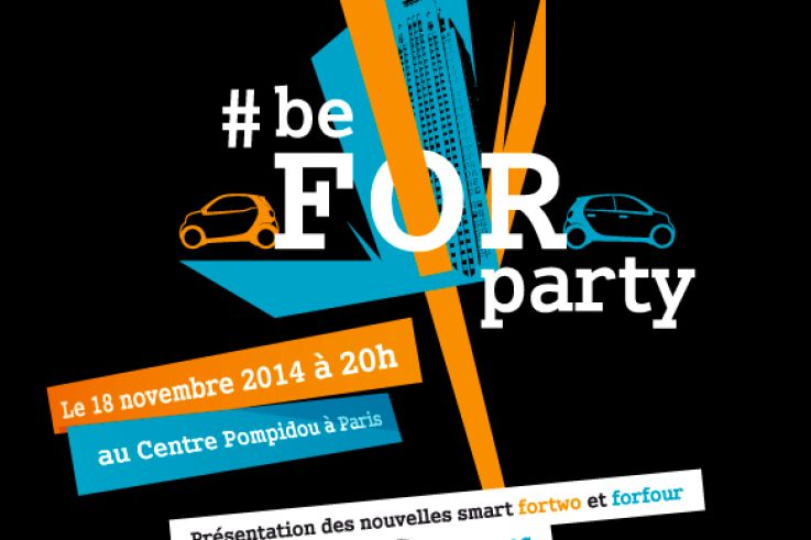 C2C au Centre Pompidou pour le lancement des Smart ForTwo et ForFour : on vous raconte