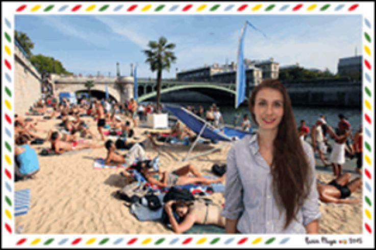 Envoyez une carte postale-selfie de Paris Plages