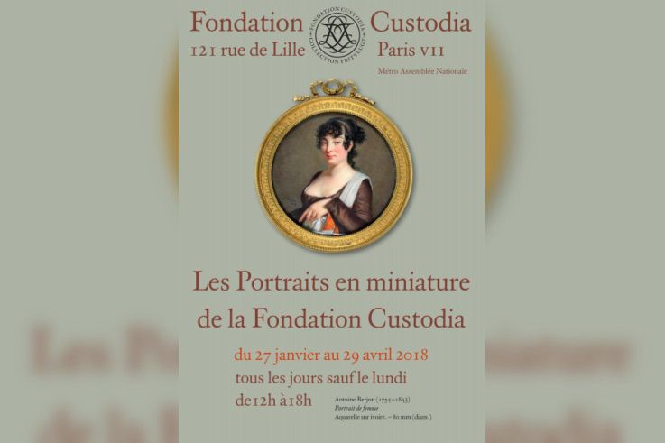 Les portraits en miniature s'exposent à la Fondation Custodia