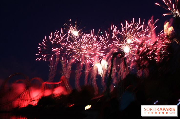 Inauguration officielle de la Forêt d'Idefix, feux d'artifice 25 ans Astérix